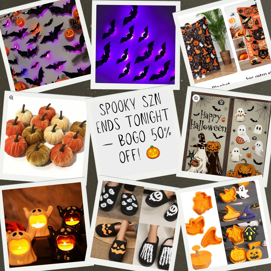 🎃 Final Week of Cozy Halloween: BOGO 50% Off!