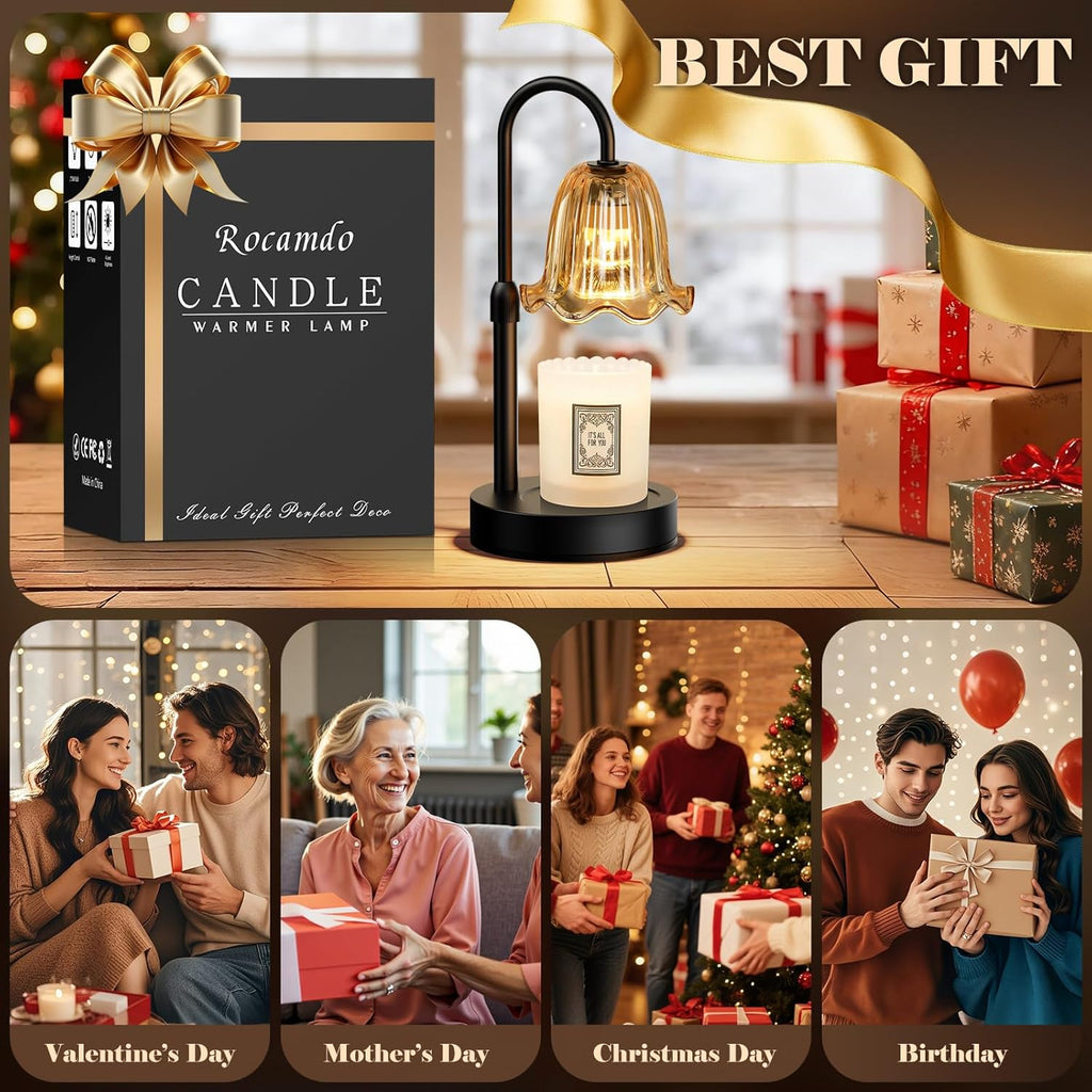 Light Up Your Space! 🎉✨ Dimmable Candle Warmer Lamp with Timer - Perfect Birthday & Housewarming Gift for Moms! 🕯️💖 #HomeDecor #CandleLovers