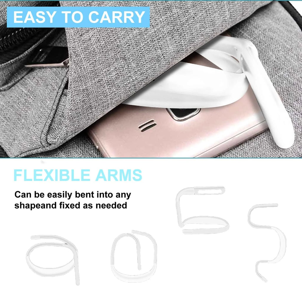 Neck Reading Light, LED Book Light for Reading in Bed, Rechargeable 3 Brightness Levels, Perfect for Reading Camping Repairing, Reading Light for Student, White