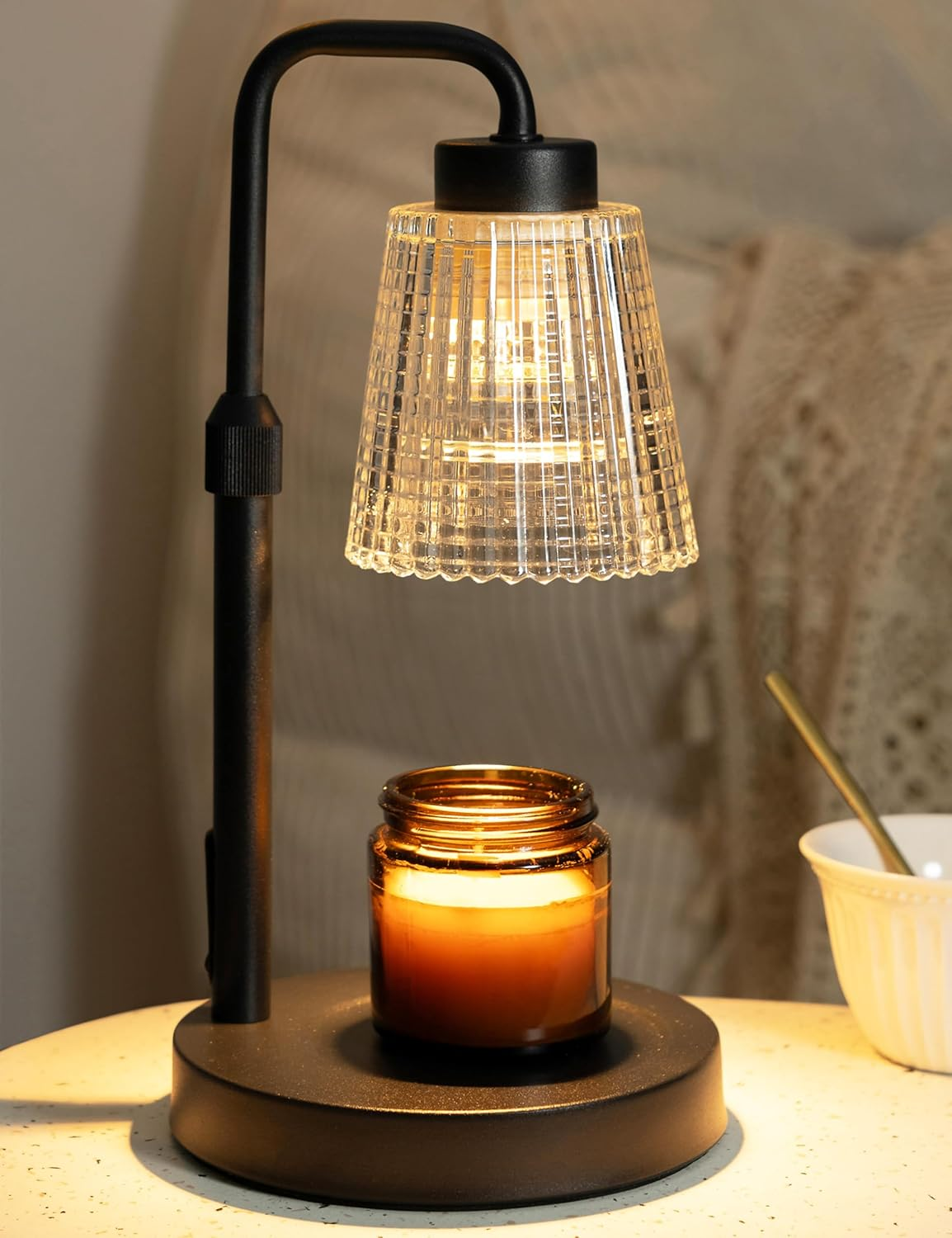 Candle Warmer Lamp with Dimmer & Timer – Flameless Wax Melt Lamp for Jar Candles, Home Decor Gift 🕯️✨
