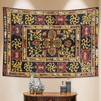 Retro Geometric Mandala Wall Tapestryts yoga mat