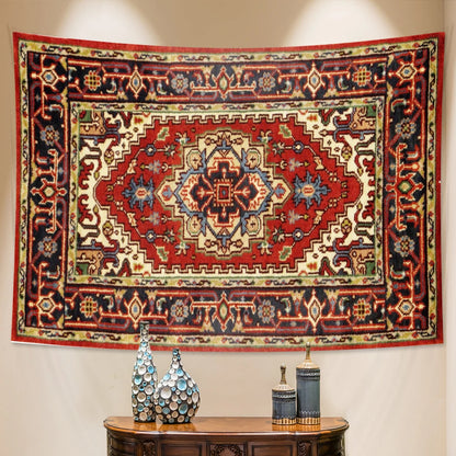 Retro Geometric Mandala Wall Tapestryts yoga mat