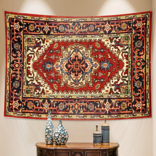 Retro Geometric Mandala Wall Tapestryts yoga mat