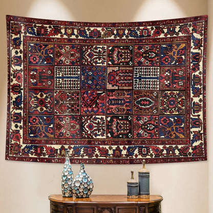 Retro Geometric Mandala Wall Tapestryts yoga mat