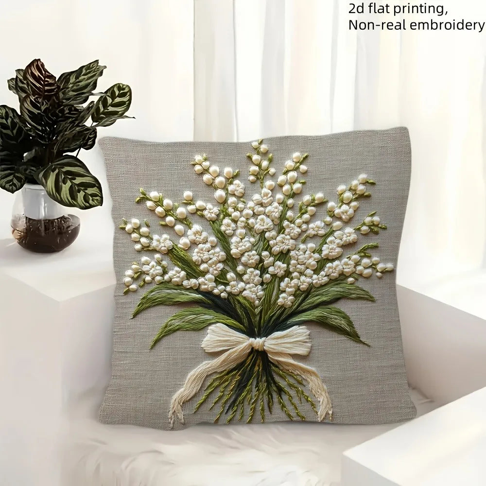 Lily of the Valley Pillow Cover