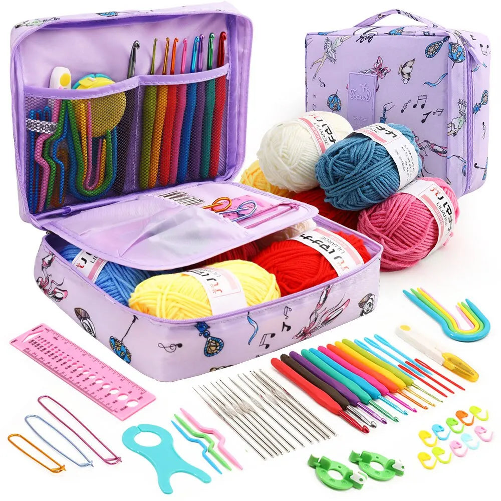 Novice Crochet Kit for Beginners with Storage Bag
