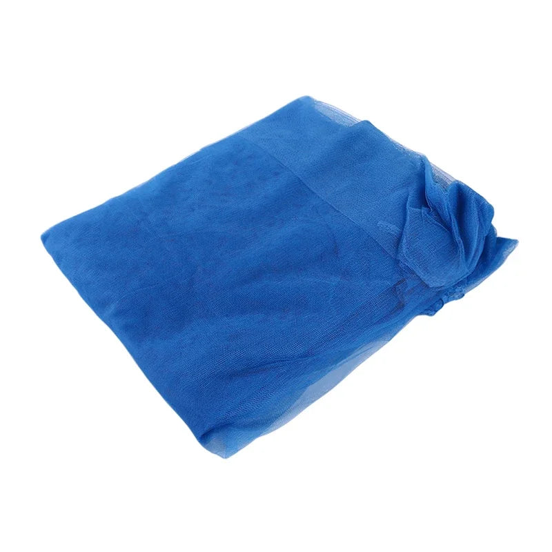 Princess-Style Lace Bed Canopy  Double Bed Mosquito Net 100% Polyester Mesh Insect Netting for Home & Travel  White, Pink, Blue, Purple