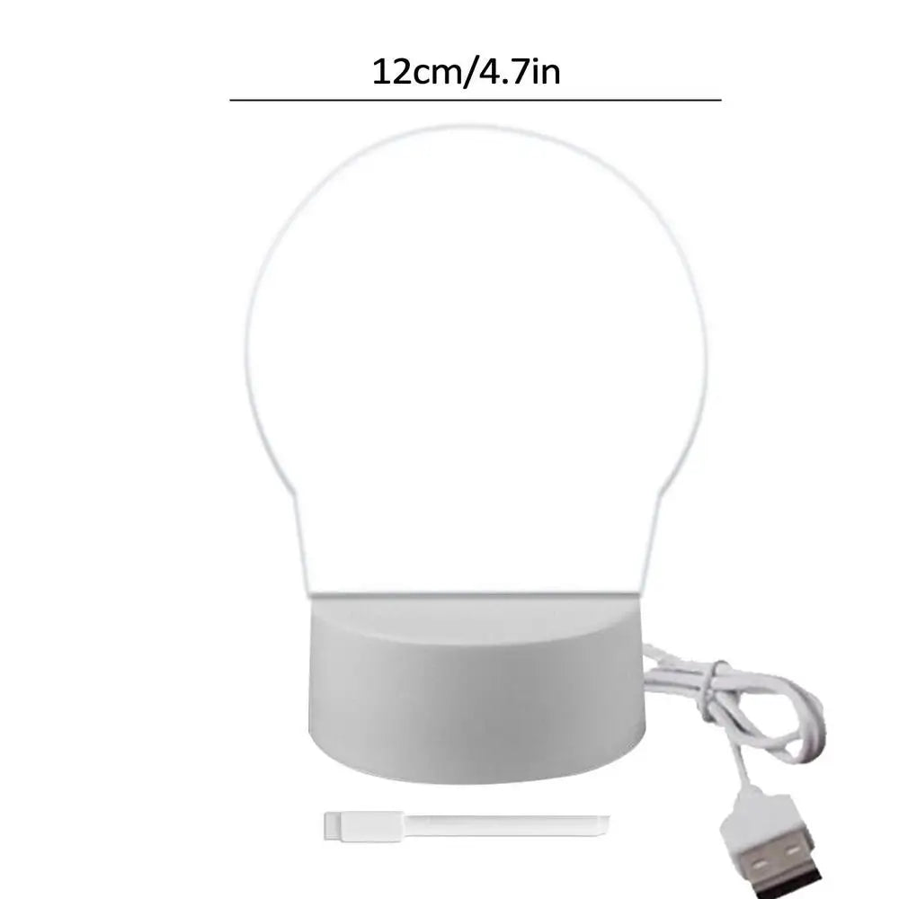 Acrylic LED Desktop Dry Erase Board