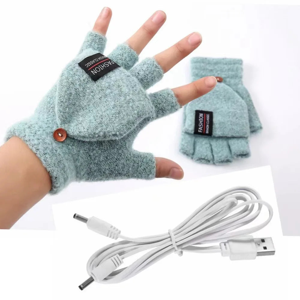 Electric USB Heated Winter Gloves