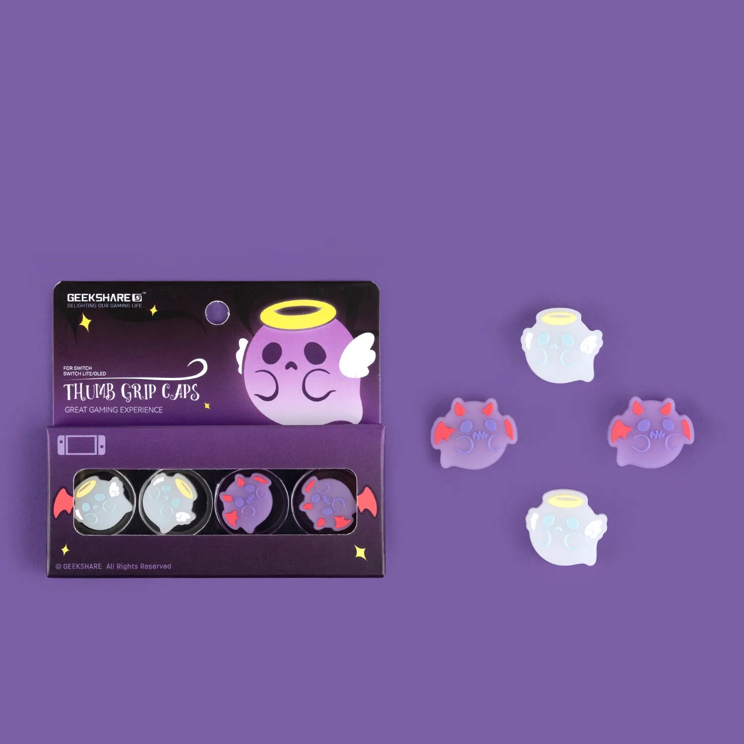 Silicone Joy-Con Thumb Stick Grip Caps for Switch OLED & Lite