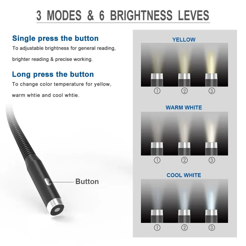 Rechargeable Neck Reading Light
