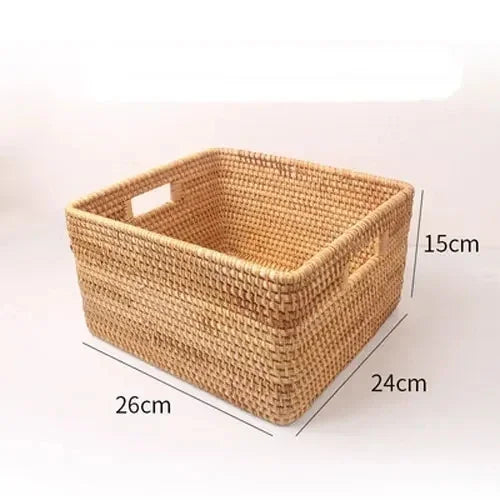Rattan Bamboo Woven Storage Basket