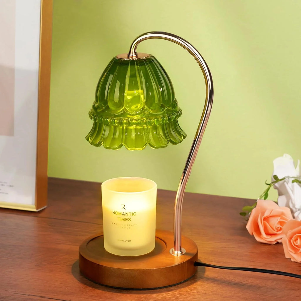 Flower Candle Warmer Lamp with Timer, Dimmable Candle Lamp Warmer, Christmas Birthday Gift, House Warming Decor, For Jar Candles