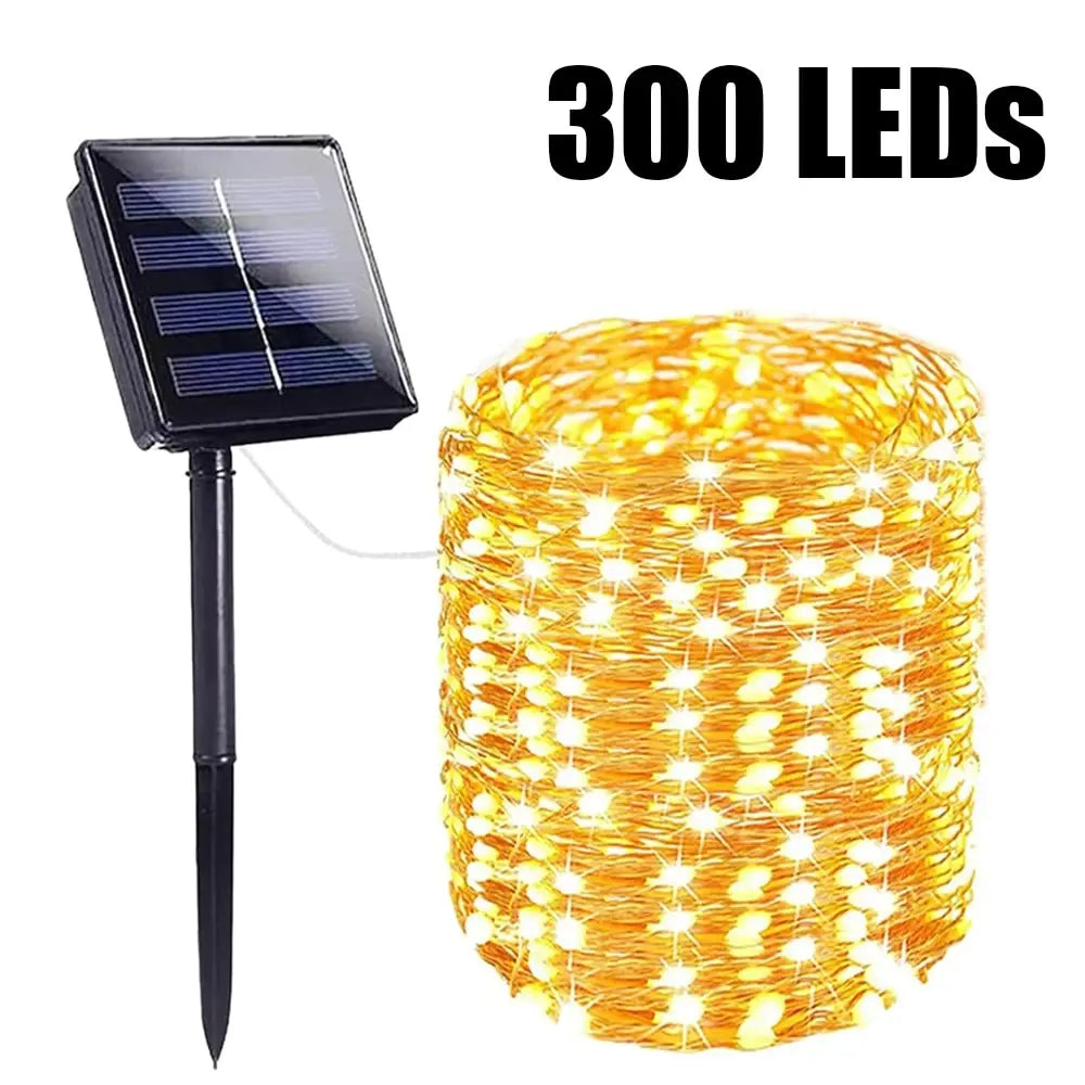 Solar String Lights Outdoor Waterproof – Solar Fairy Lights with 8 Modes for Garden, Patio, Wedding & Christmas Decorations