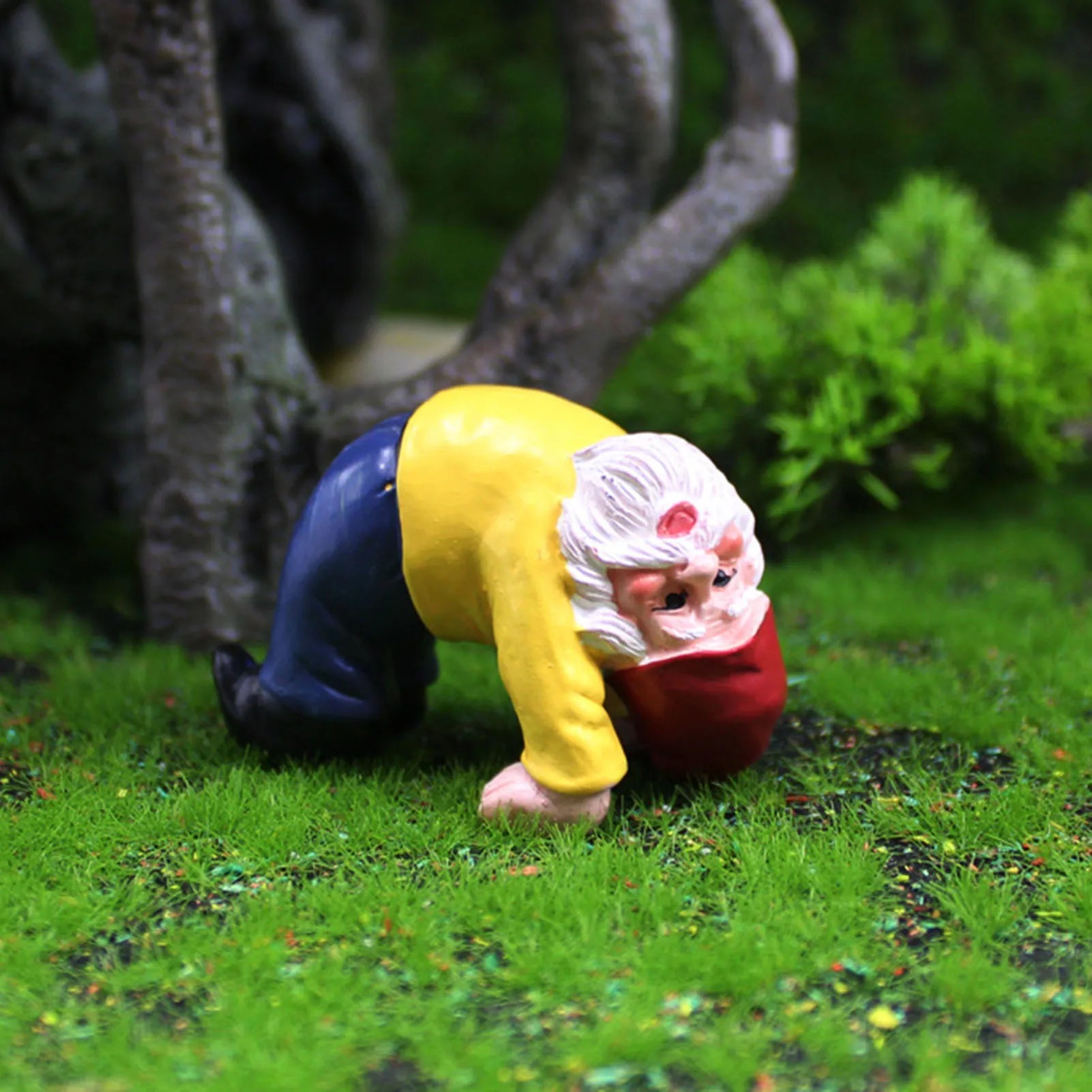 Creative Garden Gnome Statue Decorations – Hand Painted Lawn Decoration Riding Turtle for Landscape, Home, Courtyard &amp; Garden Decor