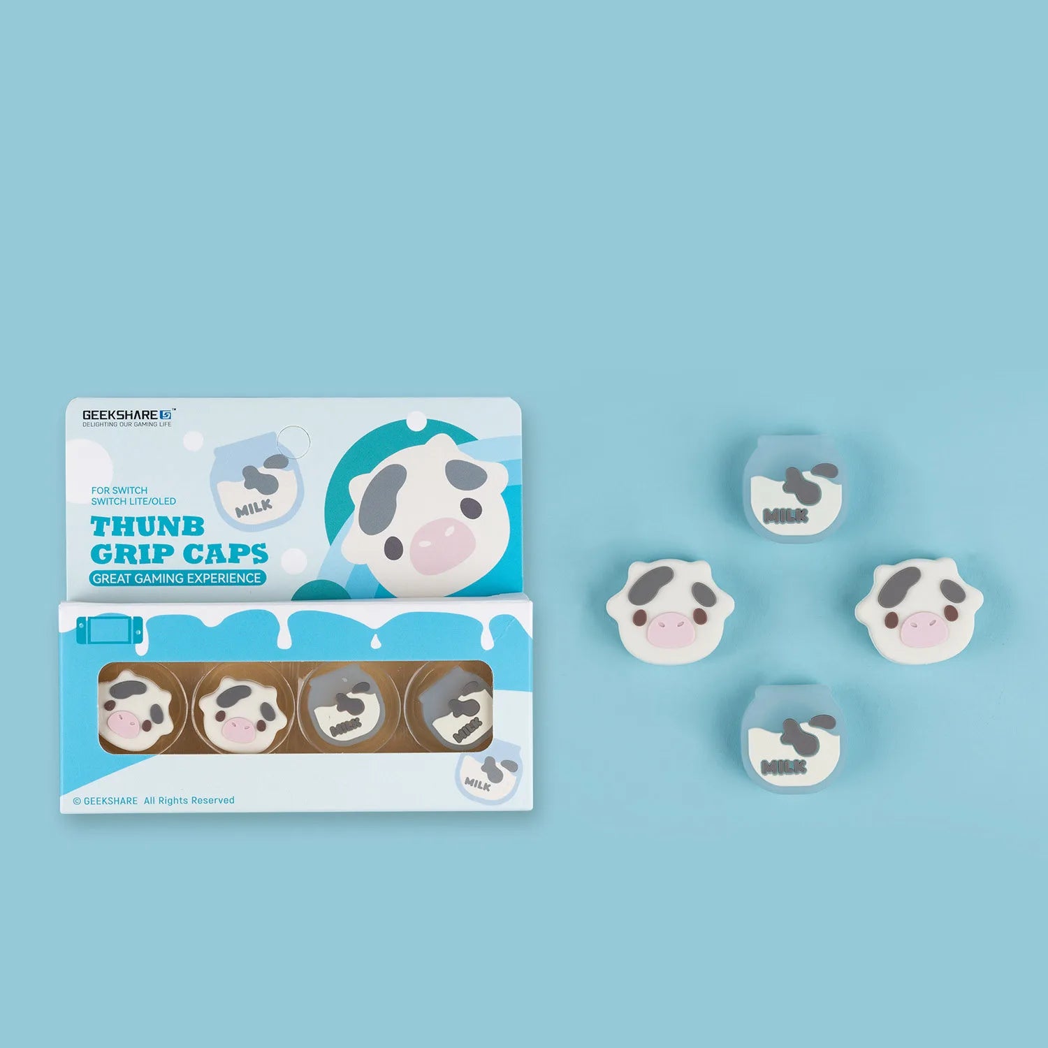 Silicone Joy-Con Thumb Stick Grip Caps for Switch OLED & Lite