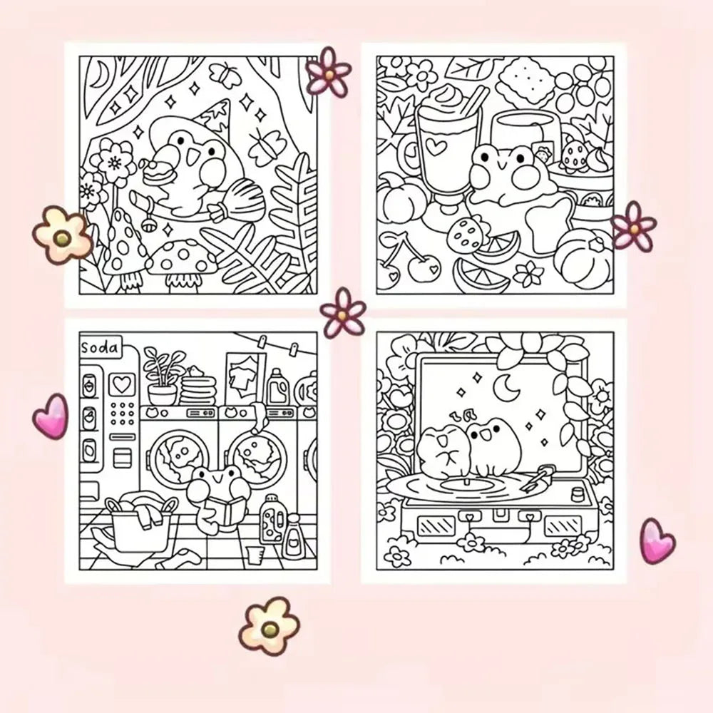 Cozy Garden Coloring Book for Adults & Teens