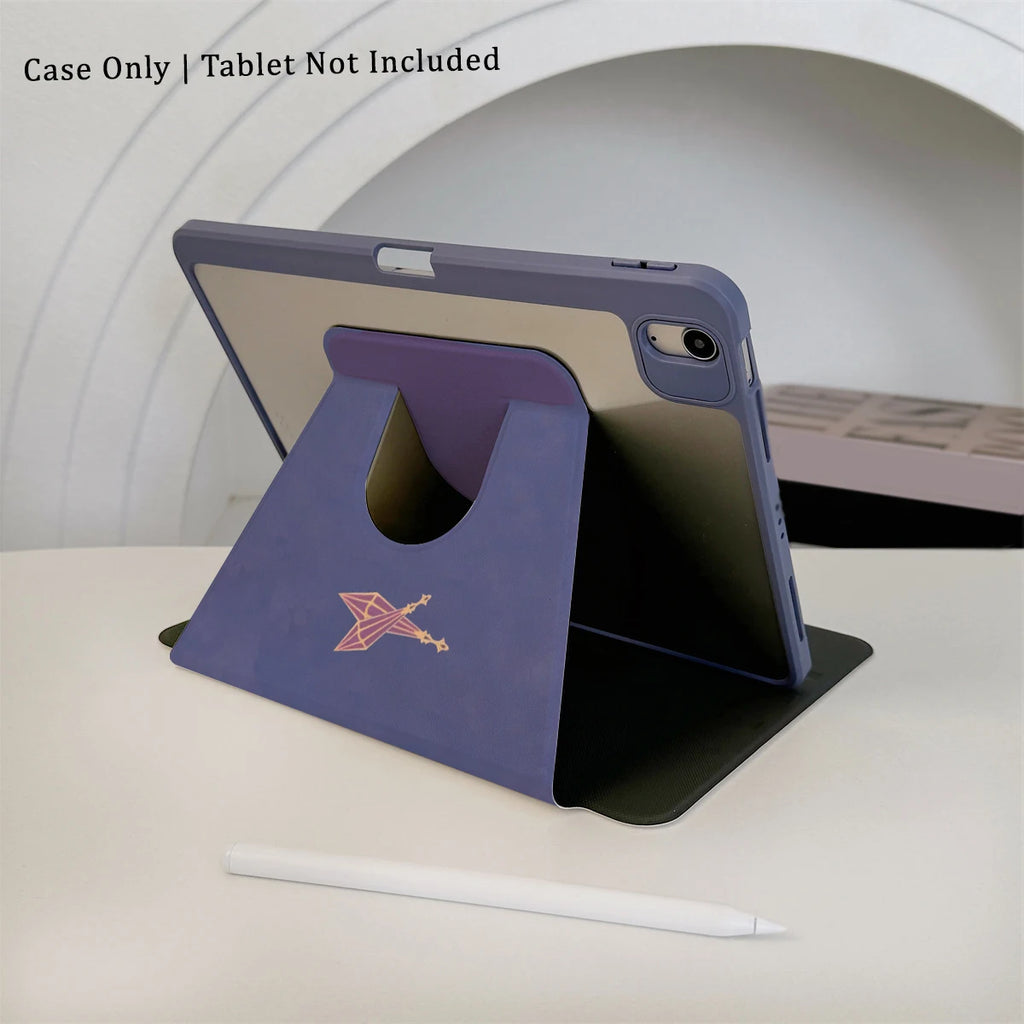 360 ° Rotating Foldable Case to Easily Protect Your Pad: Compatible with iPad Air 6,Air 5,4,10,2024,air m3/a16 2025