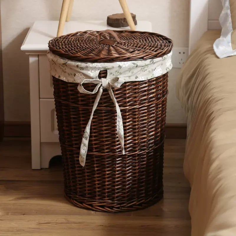 Large Rattan Laundry & Storage Basket