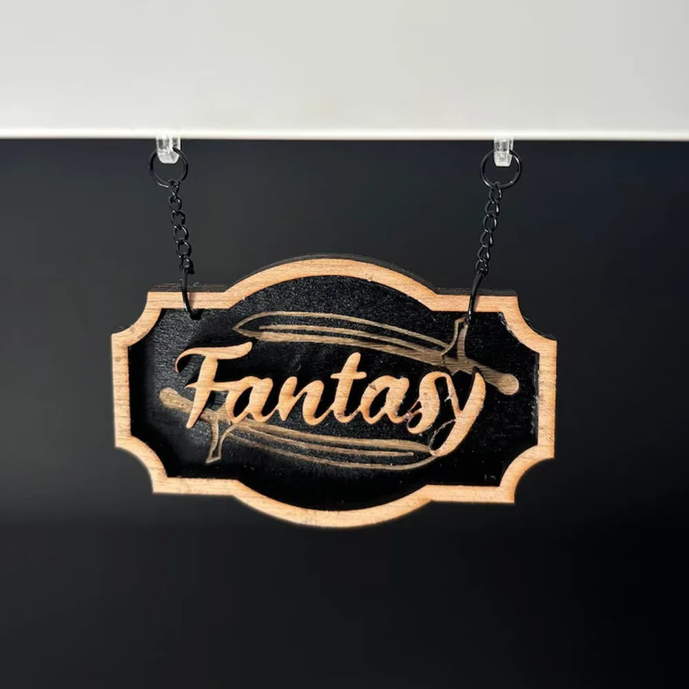 New Wooden Bookshelf Hanging Decoration Dark Romance Decorative Bookshelf Classification Bookshelf Signs for Library