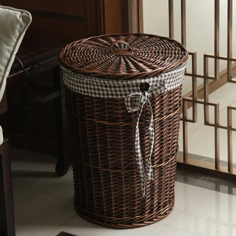 Large Rattan Laundry & Storage Basket