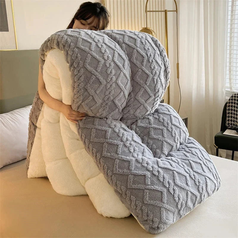 Plush Weighted Winter Blanket Comforter