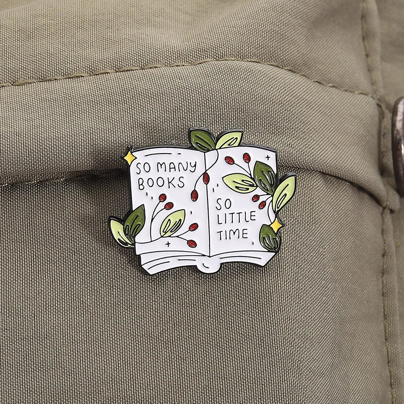 So Many Books So Little Time Enamel Pin