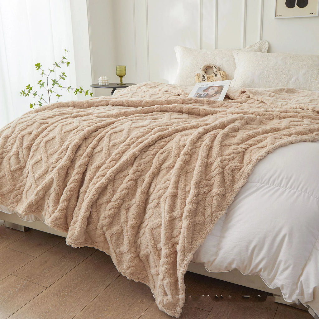 New Winter Sherpa Throw Blanket