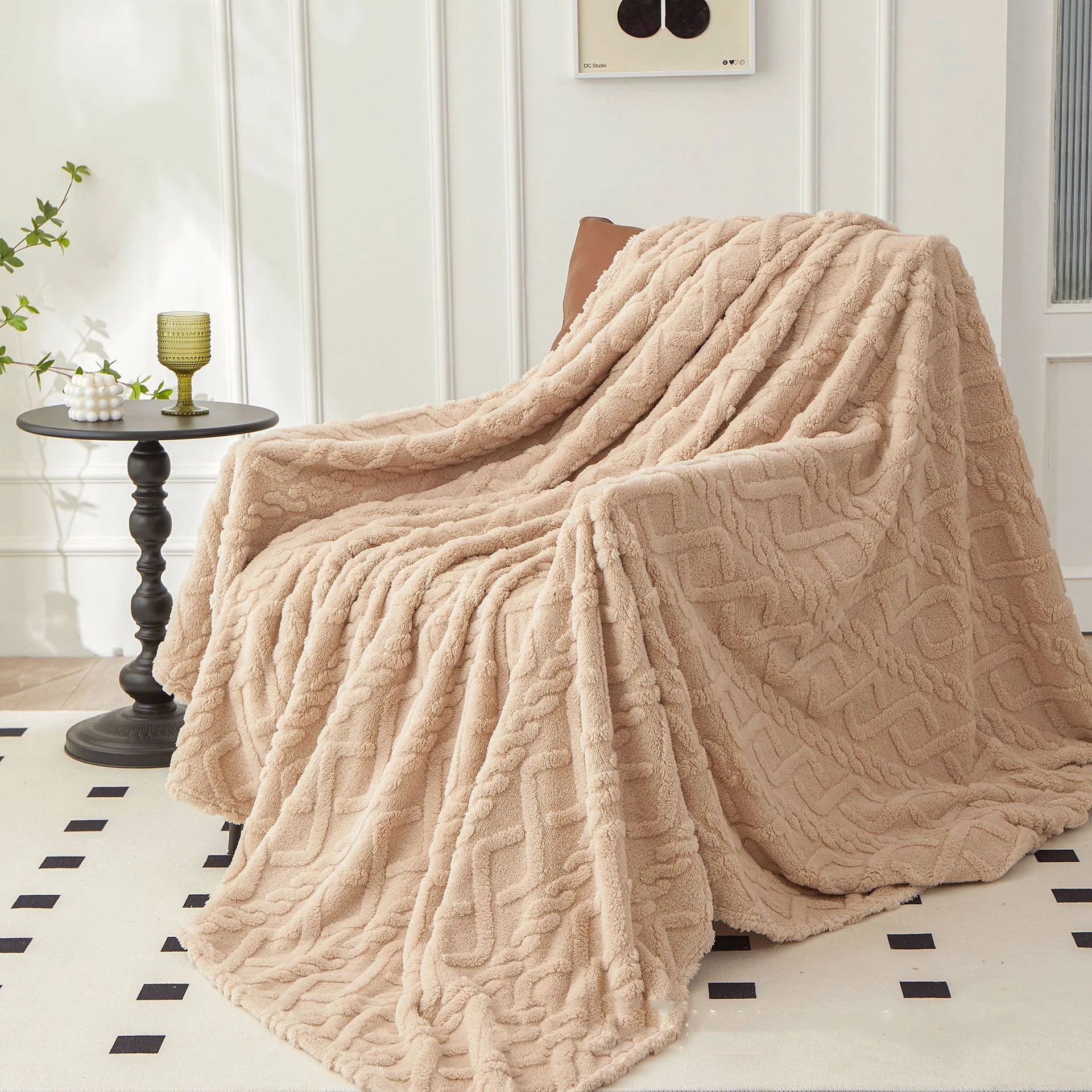 New Winter Sherpa Throw Blanket