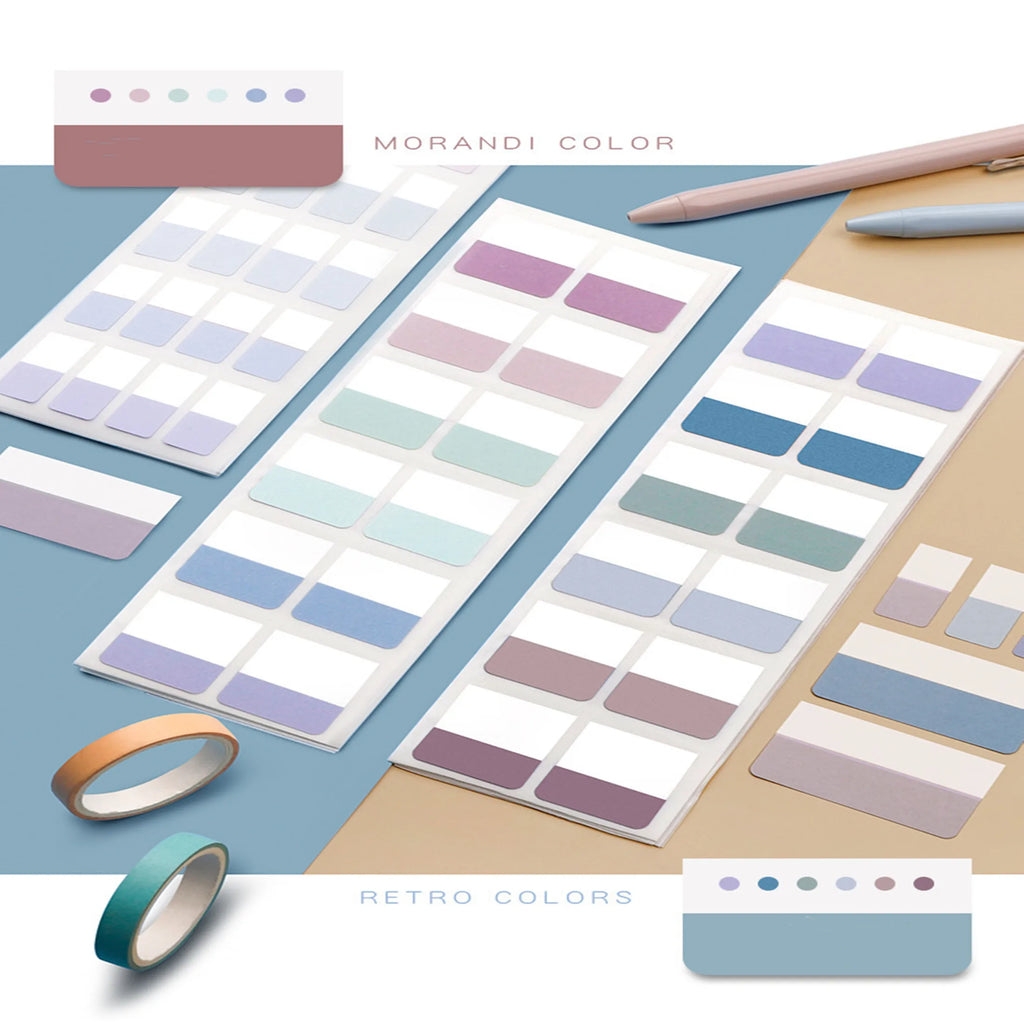 Removable Sticky Index Tabs for Books & Notebooks