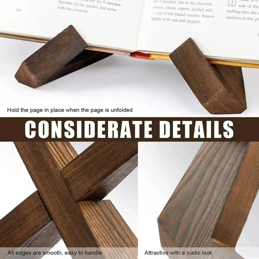 Wooden Adjustable Cookbook & Reading Stand