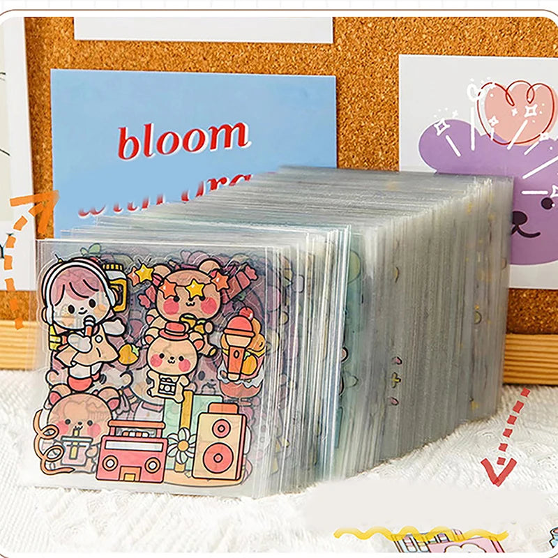 50-Piece Cute Waterproof Sticker Set