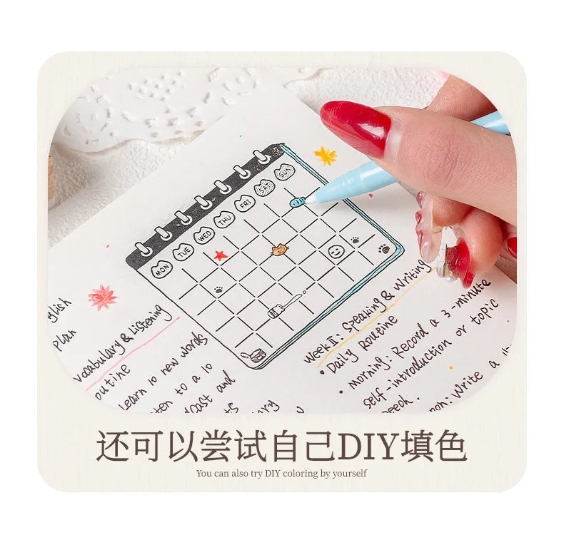 Memo Cat Box Wooden Hand Account Seal Retro Cat Schedule Plan Beech Wood Seal Daily Memo Seal School Supplies Assorted Stamp