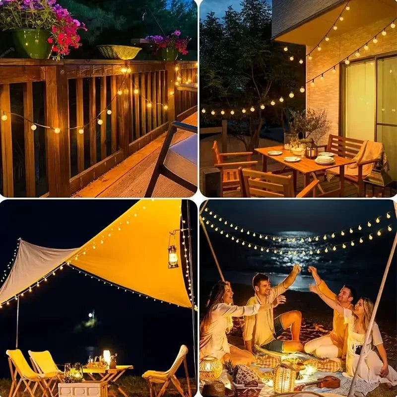 Solar String Lights 100 LED Crystal Globe – Solar Lights Outdoor IP65 Waterproof with 8 Modes for Garden, Tree, Patio &amp; Party Decor