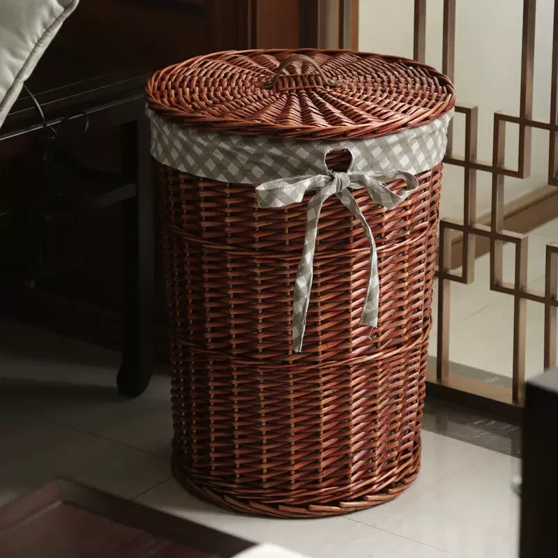 Large Rattan Laundry & Storage Basket