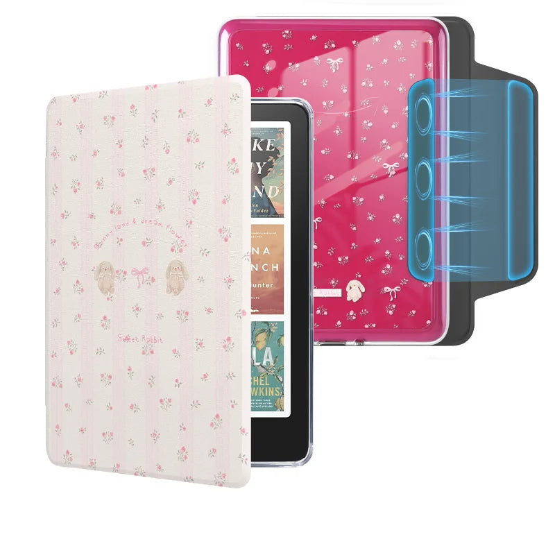 Magnetic Acrylic Kindle Case – Pink Girly Pattern
