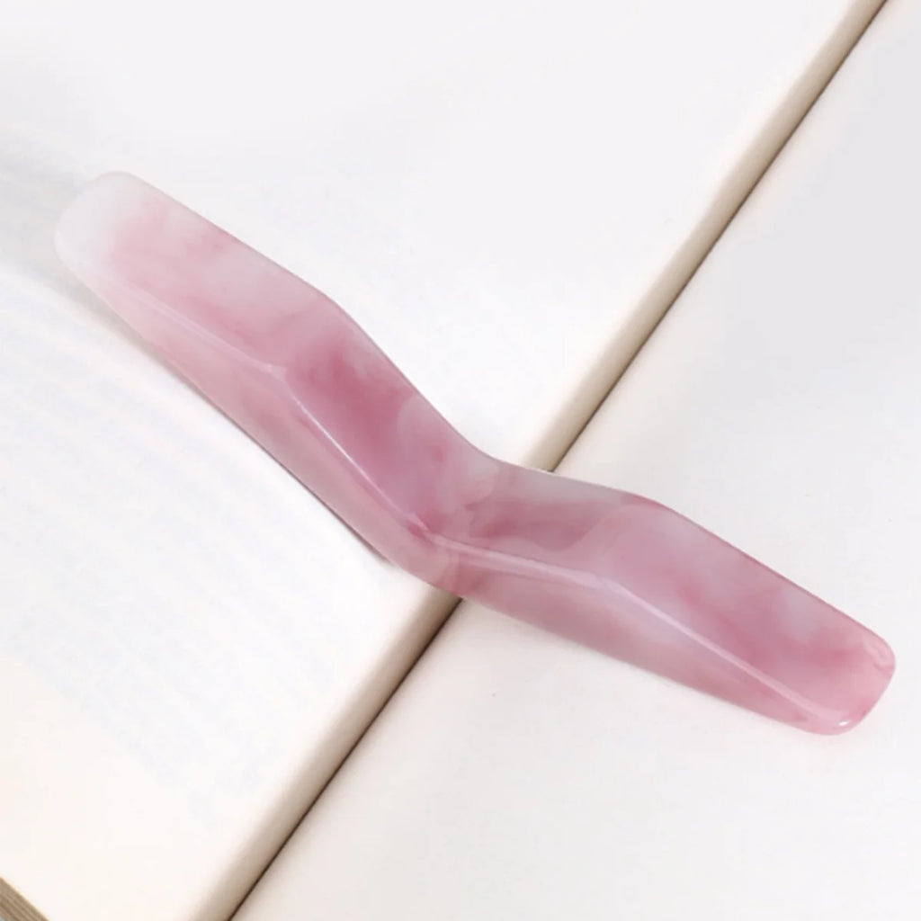Arc Resin Thumb Bookmark for One-Hand Reading
