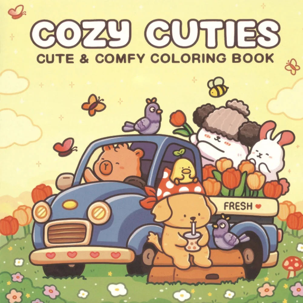 Cozy Garden Coloring Book for Adults & Teens