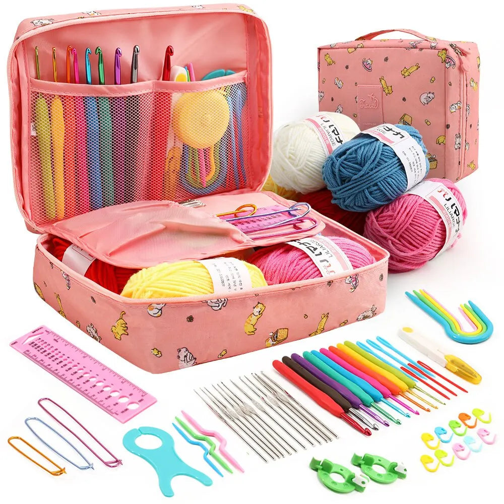 Novice Crochet Kit for Beginners with Storage Bag