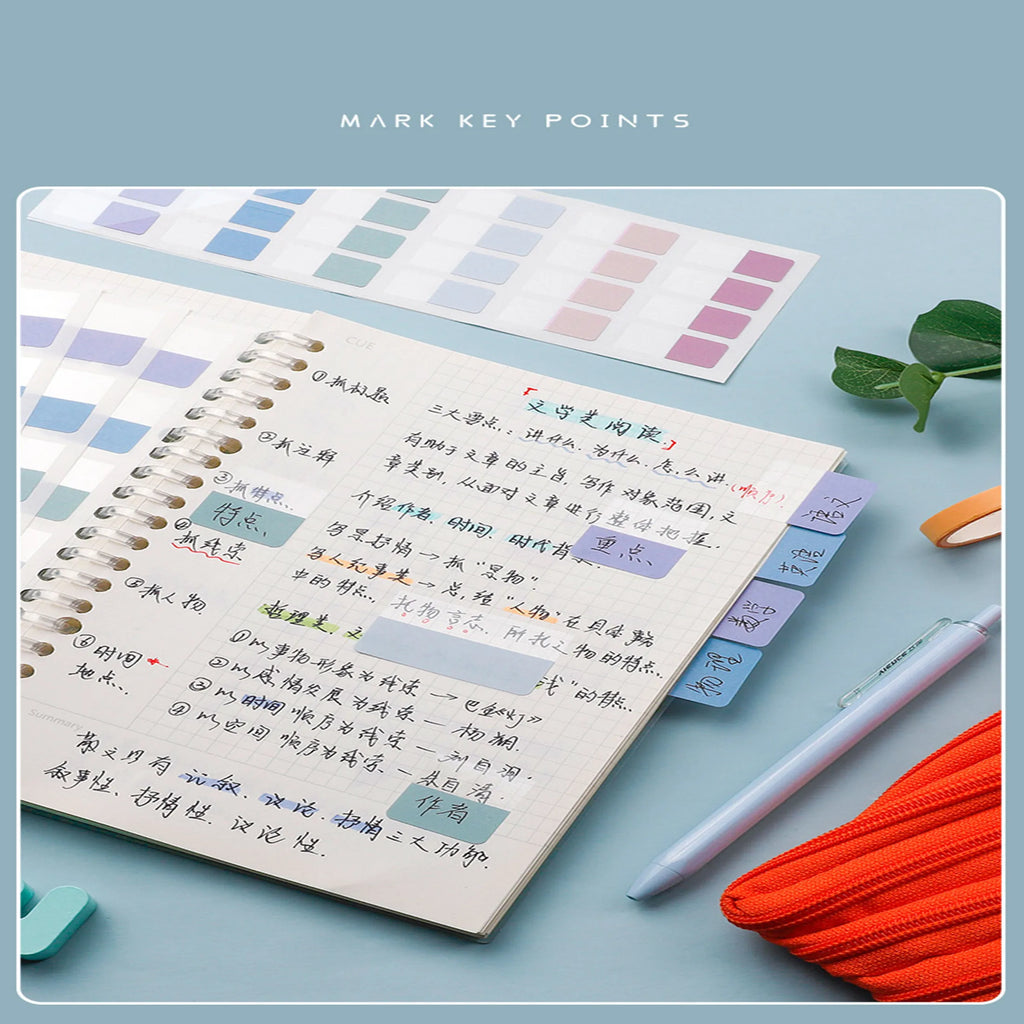Removable Sticky Index Tabs for Books & Notebooks