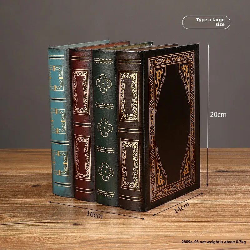 European Retro Faux Book Storage Box