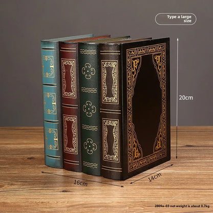 European Retro Faux Book Storage Box