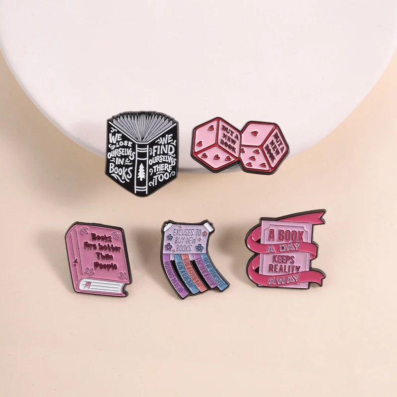 You Have Enough Books Enamel Pin Set