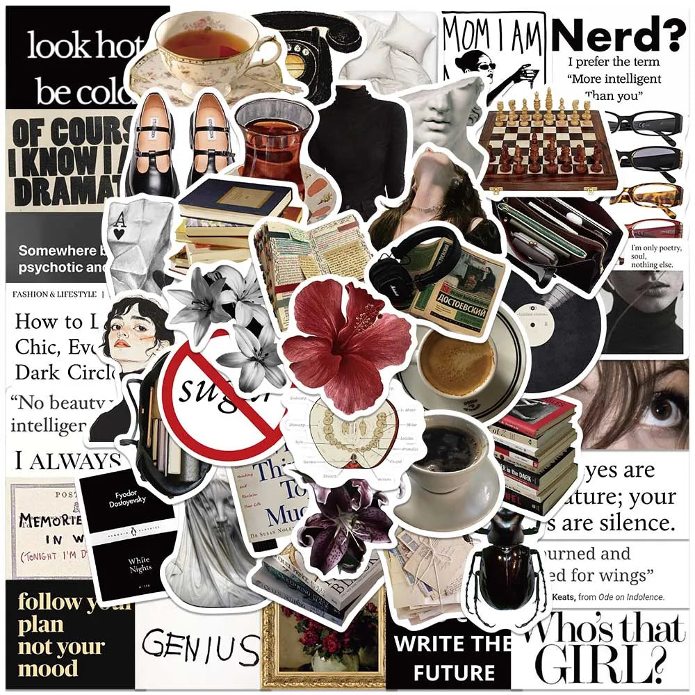 Vintage Museum Art Sticker Set