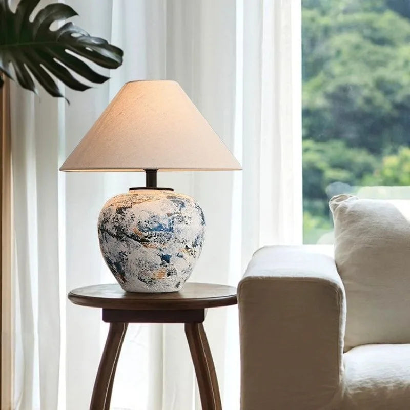 Ceramic Vintage Nordic Bedside Table Lamp