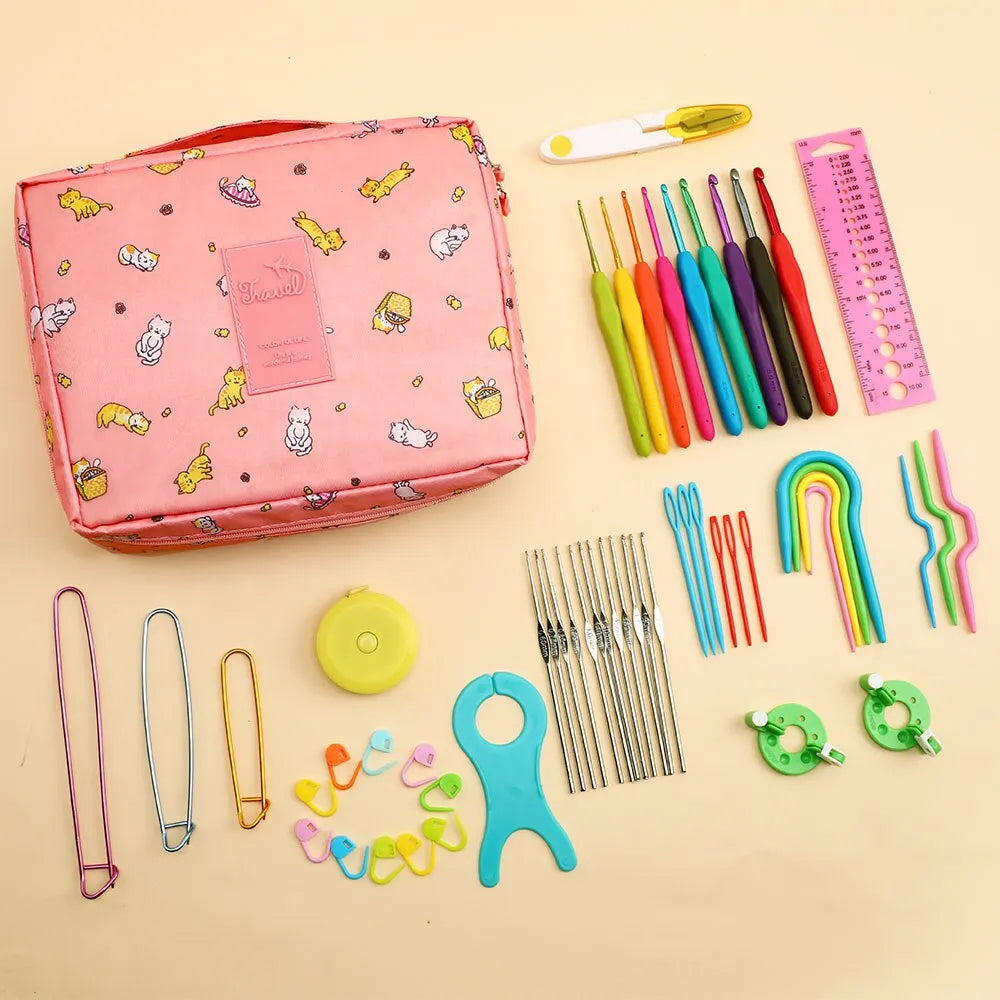 Novice Crochet Kit for Beginners with Storage Bag