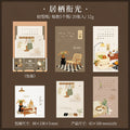 Journal GO 20pcs Time with You Note Pads Creative Warm Journaling Scrapbook Decorative Material Paper Stationery Notes