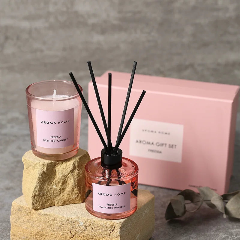 Aromatherapy Candle & Oil Gift Set
