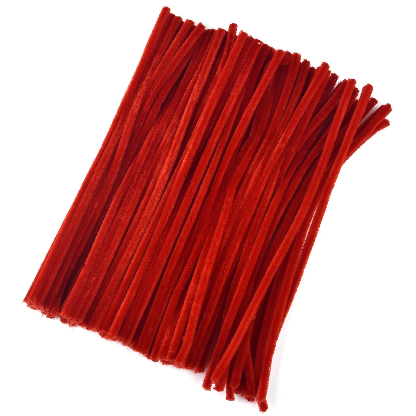 100pcs Colorful Chenille Stems – Soft Pipe Cleaners for DIY Crafts | 30cm Twist Plush Wire Sticks for Kids & Creative Hobbies