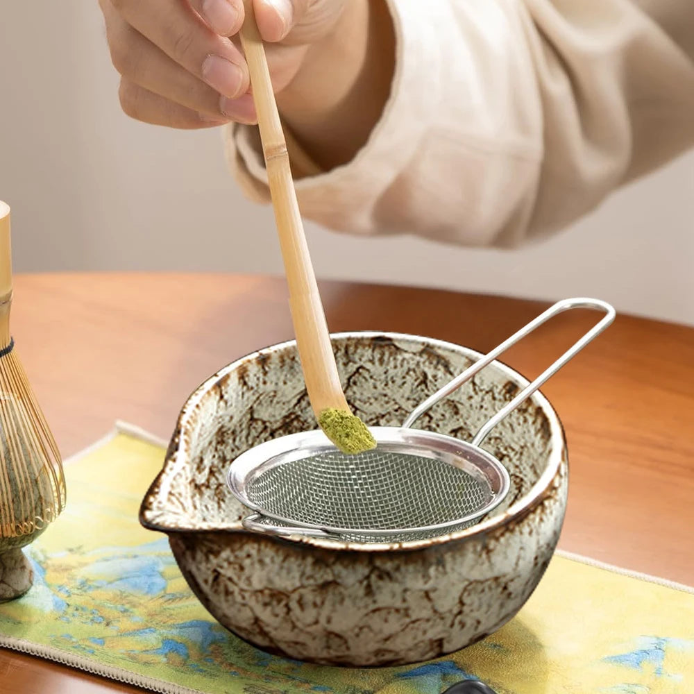 6PCS Japanese Matcha Tea Set – Whisk, Bowl & Accessories for Authentic Tea Rituals